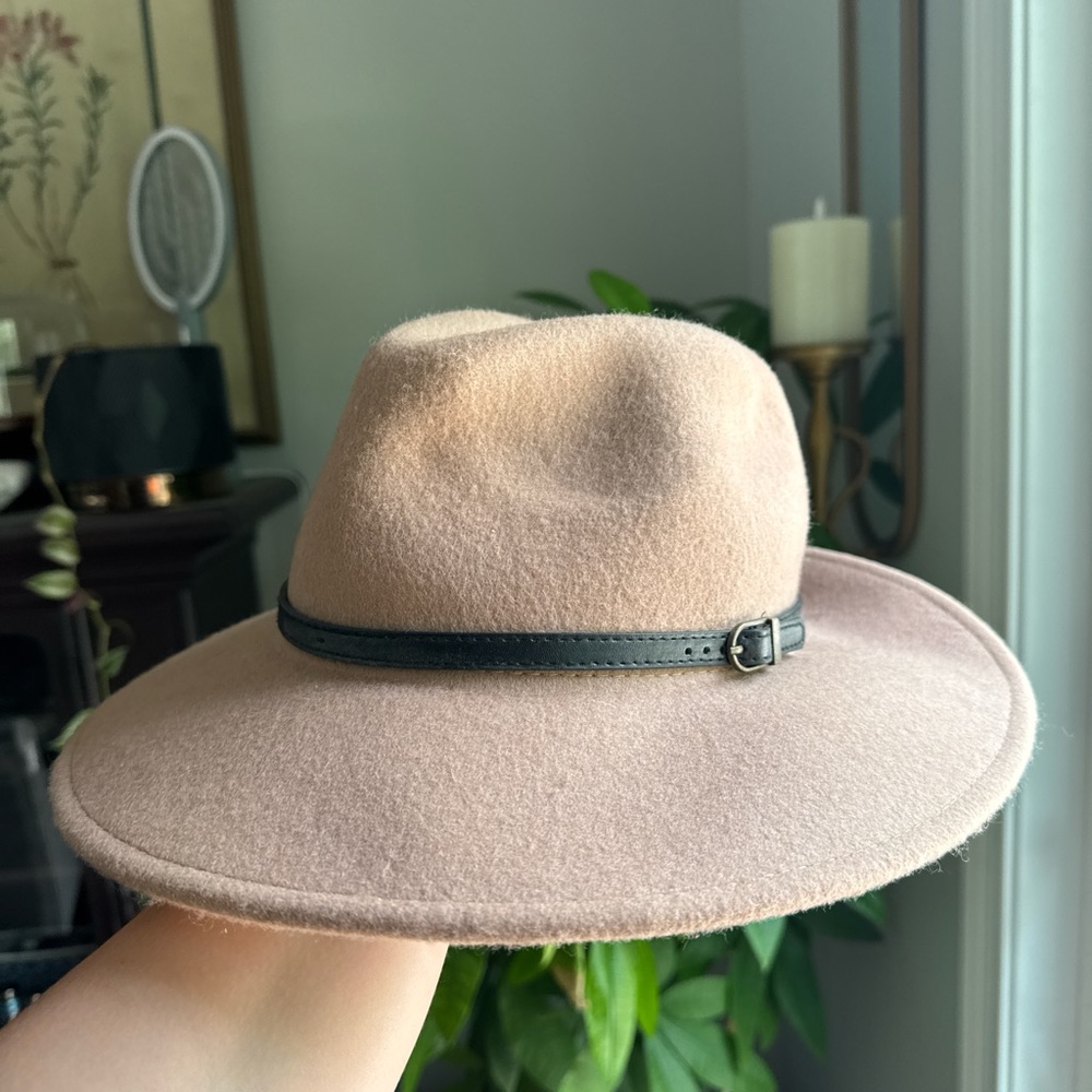 Primark Tan and Black Wide-Brimmed Hat
